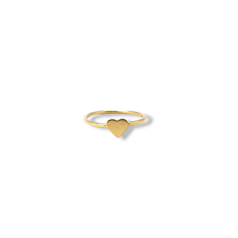 HERZ RING 750 Gelbgold