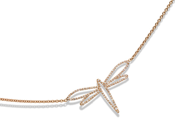 Collier "Libelle" mit Brillanten in 18 Karat Roségold