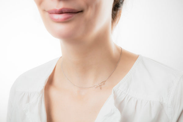 Collier "Libelle" in 18 Karat Weißgold